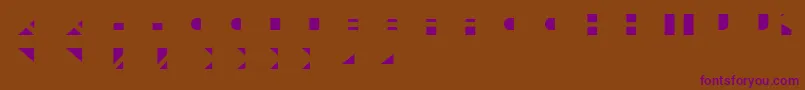 Шрифт LayeredLetters LightLayer – фиолетовые шрифты на коричневом фоне