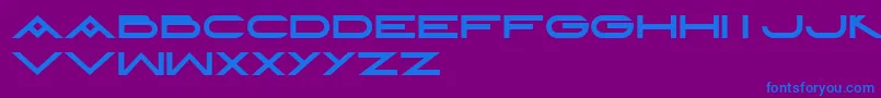 LayeredLetters Font – Blue Fonts on Purple Background