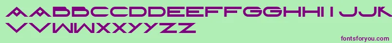 LayeredLetters Font – Purple Fonts on Green Background