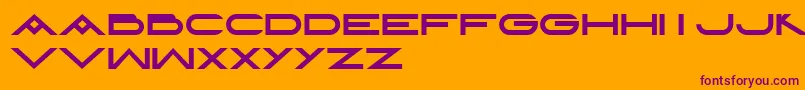 LayeredLetters Font – Purple Fonts on Orange Background