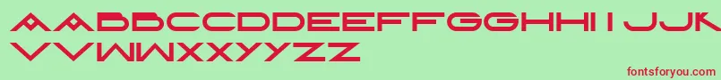 LayeredLetters Font – Red Fonts on Green Background