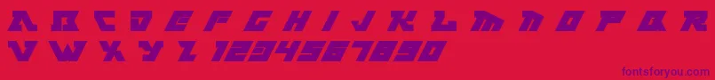 Layla Font – Purple Fonts on Red Background