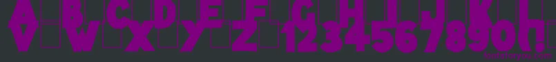 Więcej informacji o czcionce Lazy Sketch Black Czcionka Lazy Sketch Black – fioletowe czcionki na czarnym tle