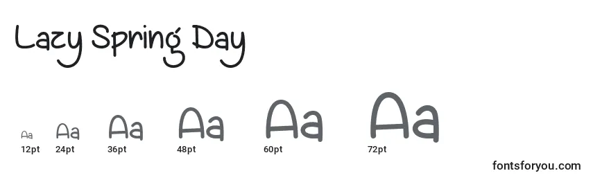 Lazy Spring Day   (132328) Font Sizes