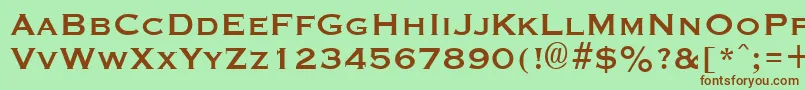 GraverplateBold Font – Brown Fonts on Green Background