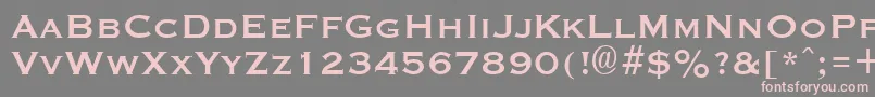 Шрифт GraverplateBold – розовые шрифты на сером фоне