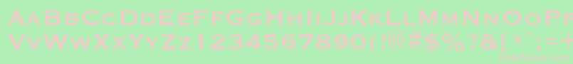GraverplateBold Font – Pink Fonts on Green Background