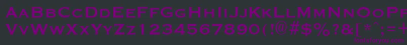 Шрифт GraverplateBold – фиолетовые шрифты на чёрном фоне