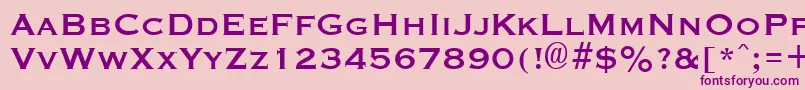 GraverplateBold Font – Purple Fonts on Pink Background