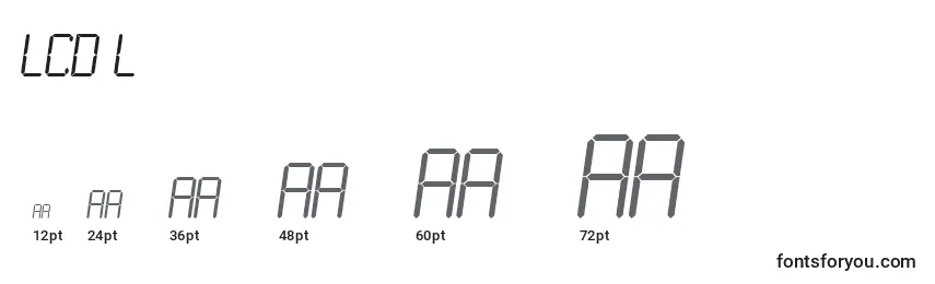 LCD L    Font Sizes