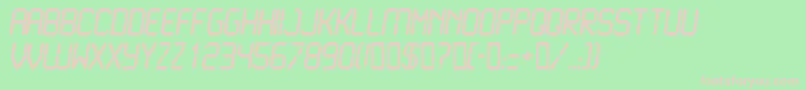 LCD N    Font – Pink Fonts on Green Background