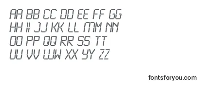 Überblick über die Schriftart LCD N   
