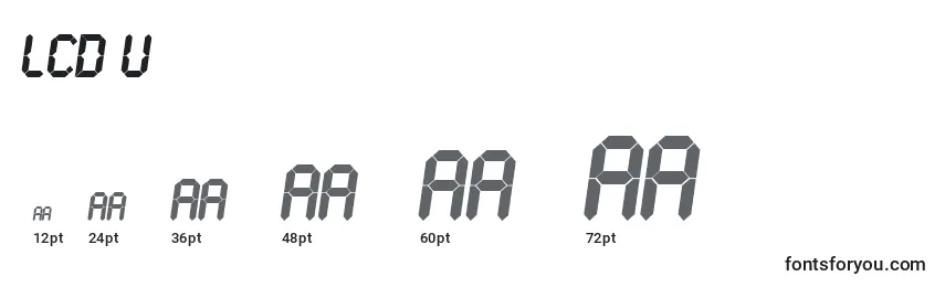 LCD U    Font Sizes