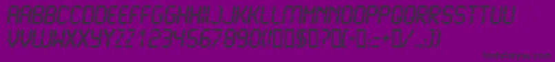 LCD2B    Font – Black Fonts on Purple Background