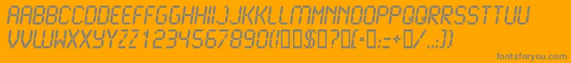 LCD2B    Font – Gray Fonts on Orange Background