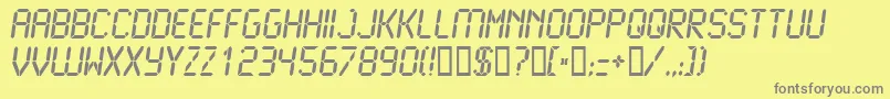 LCD2B    Font – Gray Fonts on Yellow Background