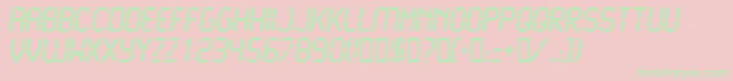 LCD2B    Font – Green Fonts on Pink Background