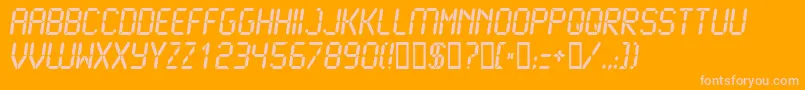 LCD2B    Font – Pink Fonts on Orange Background