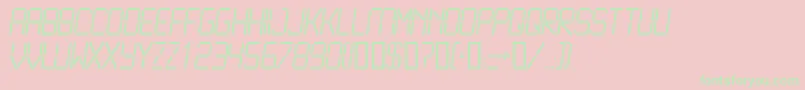 LCD2L    Font – Green Fonts on Pink Background