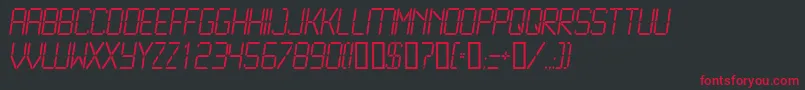 LCD2L    Font – Red Fonts on Black Background