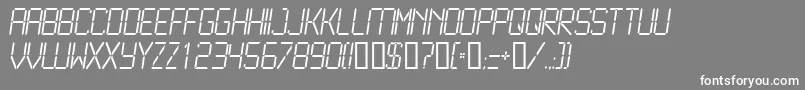 LCD2L    Font – White Fonts on Gray Background