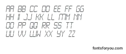 Überblick über die Schriftart LCD2L   