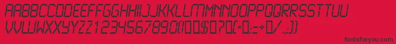LCD2N    Font – Black Fonts on Red Background