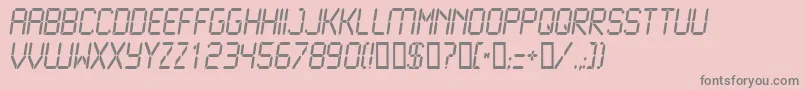 LCD2N    Font – Gray Fonts on Pink Background