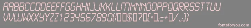 LCD2N    Font – Pink Fonts on Gray Background