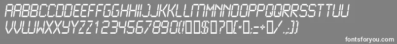 LCD2N    Font – White Fonts on Gray Background