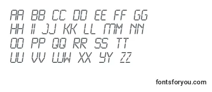 Überblick über die Schriftart LCD2N   