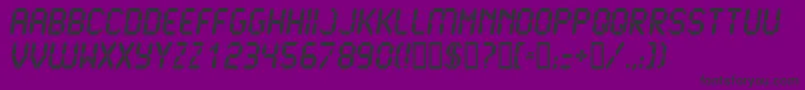 LCD2U    Font – Black Fonts on Purple Background