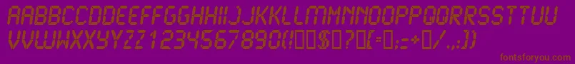 LCD2U    Font – Brown Fonts on Purple Background