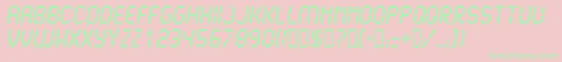 LCD2U    Font – Green Fonts on Pink Background