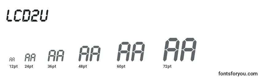 Размеры шрифта LCD2U    (132336)