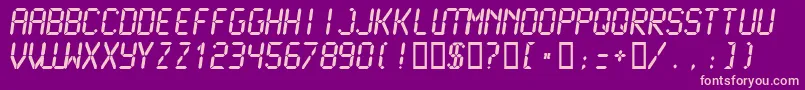 LCDM2B   Font – Pink Fonts on Purple Background