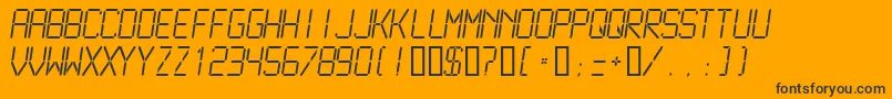 LCDM2L   Font – Black Fonts on Orange Background