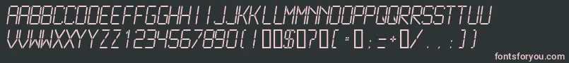 LCDM2L   Font – Pink Fonts on Black Background