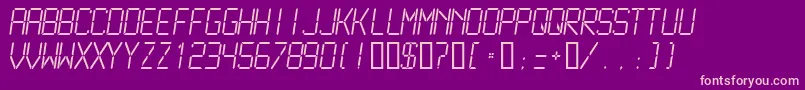 LCDM2L   Font – Pink Fonts on Purple Background