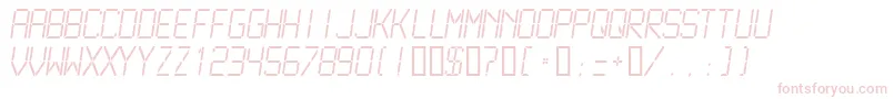 LCDM2L   Font – Pink Fonts on White Background