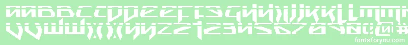 Snubfighterp Font – White Fonts on Green Background