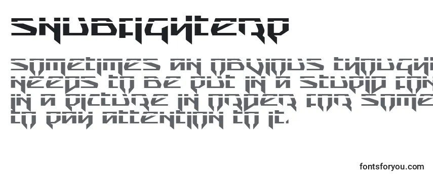 Schriftart Snubfighterp