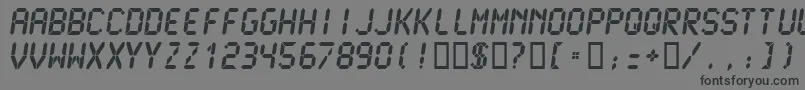 LCDM2U   Font – Black Fonts on Gray Background