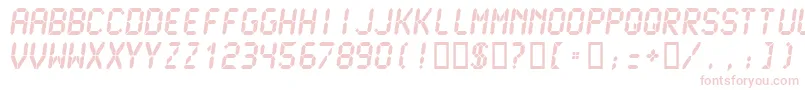 LCDM2U   Font – Pink Fonts on White Background