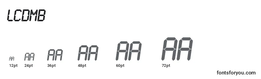 LCDMB    (132341) Font Sizes
