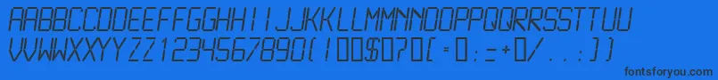 LCDML    Font – Black Fonts on Blue Background