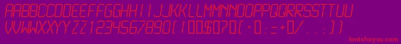 LCDML    Font – Red Fonts on Purple Background