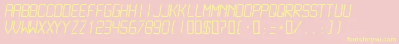 LCDML    Font – Yellow Fonts on Pink Background