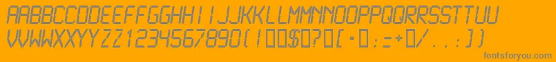 LCDMN    Font – Gray Fonts on Orange Background