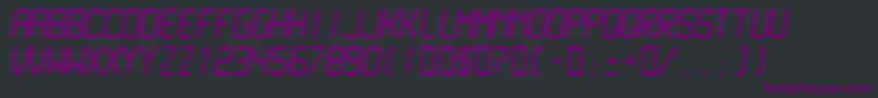 LCDMN    Font – Purple Fonts on Black Background
